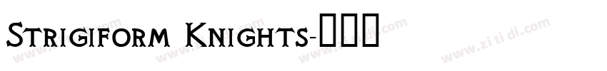 Strigiform Knights字体转换